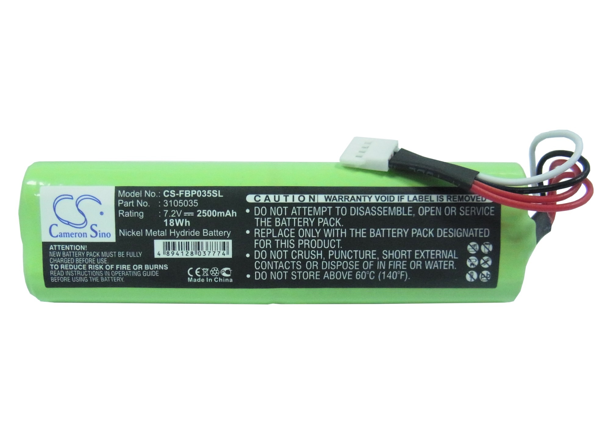 Cameron Sino batería de 2500mAh para Fluke Ti25 TiR,TiR1... Ti10... Ti-10... Ti-20... Ti20-RBP... Ti-25 3105035,3524222