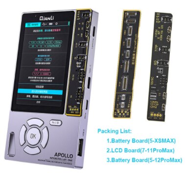 Programmatore di recupero batteria Qianli Apollo per iPhone 7 8 più X XS 11 12 pro Max 11 12 mini strumento di modifica dei dati di saluto del ciclo della batteria