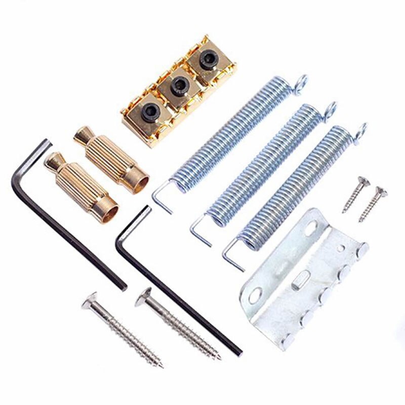 Gold Tremolo System Double Locking Replacement Guitar Tremolo Bridge