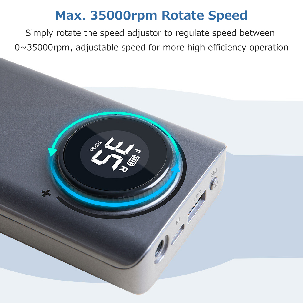 Rechargeable Nail Drill Machine Multifunctional USB Nail Polisher LCD Digital Electric Nail Drill Nail Polishing Manicures Tool