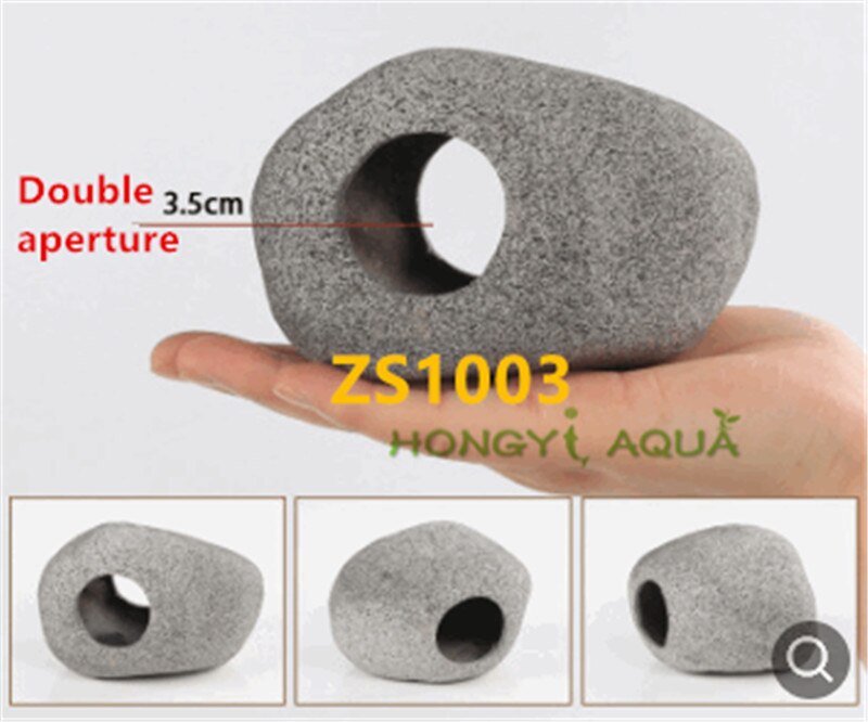 Fish tank landscaping Clay pot Shrimp Cixi Dodging tank Breeding fish nest Shaped rock Aquarium supplies: ZS1003