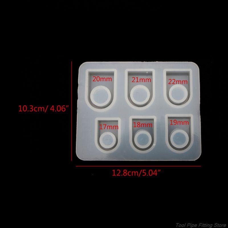 Flat Rings Mold Collection Handmade DIY Making Ring Jewelry Silicone Mold Crystal Epoxy Mould N09 20: G