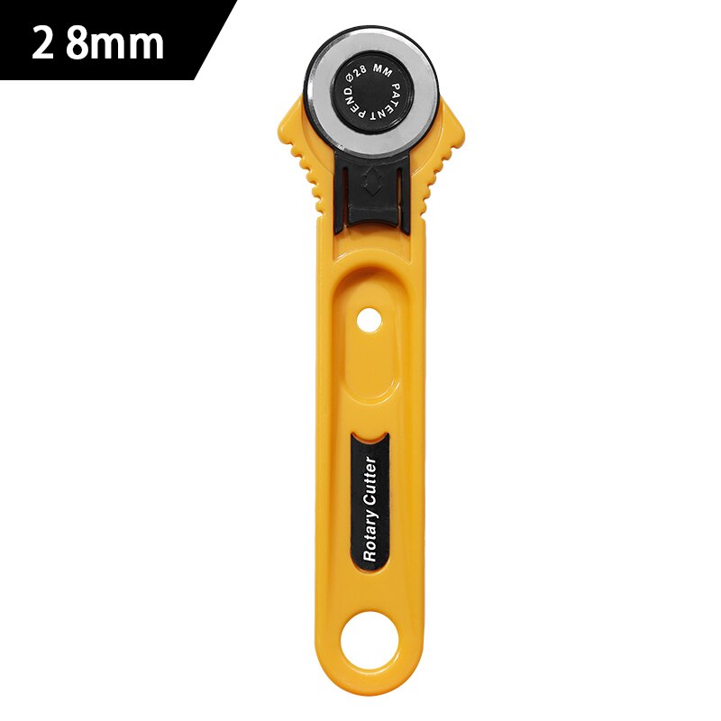 RORGETO 28/45mm Round Rotary Cutting Knife and Wordless Blades Leather Craft Stitching Roller Round Knife Cloth Cutting Knife: Type1