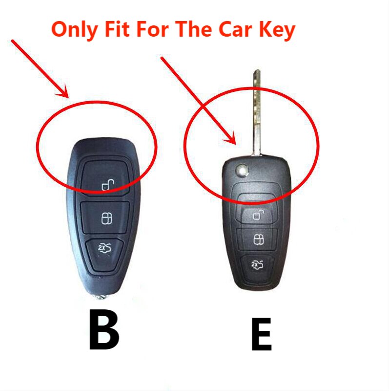 Lederen Auto Key Case Cover Voor Ford Fiesta Focus 23 MK2 MK3 Mondeo MK4 Ecosport Kuga Escape Explorer Ranger Styling accessoires