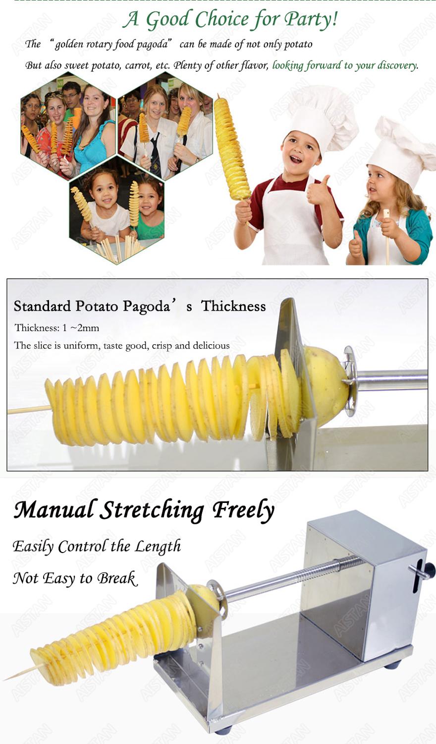 ST02 Potato Spiral Cutter Machine Potato Chips Making Cutting Machine