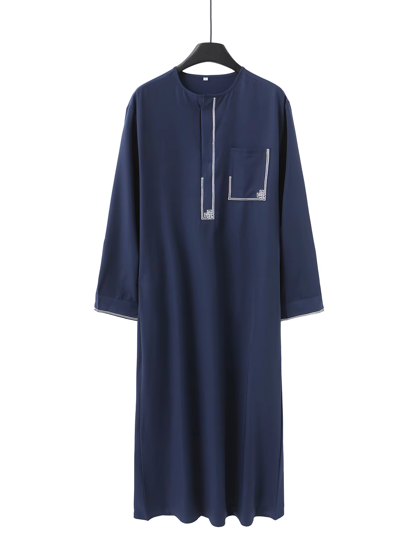 Moslim herengewaad, modieus en , geborduurd herengewaad in retro-etnische stijl, eenvoudig casual gebedsgewaad