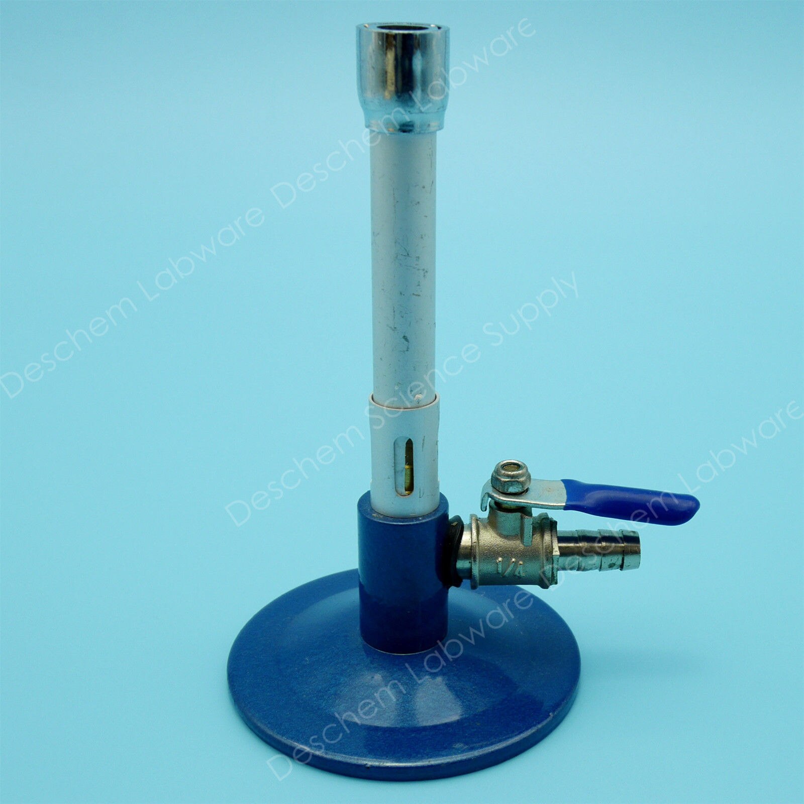 Deschem Laboratory Bunsen Burner Adjustable With Stopcock Grandado