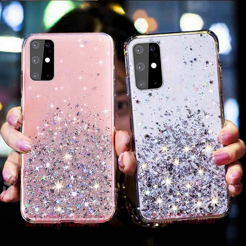 Voor Samsung Galaxy A51 Case Bling Glitter Soft Tpu Back Cover Voor Samsung Galaxy A71 A81 A91 Sm A515F A717F een 51 71 Pailletten Case