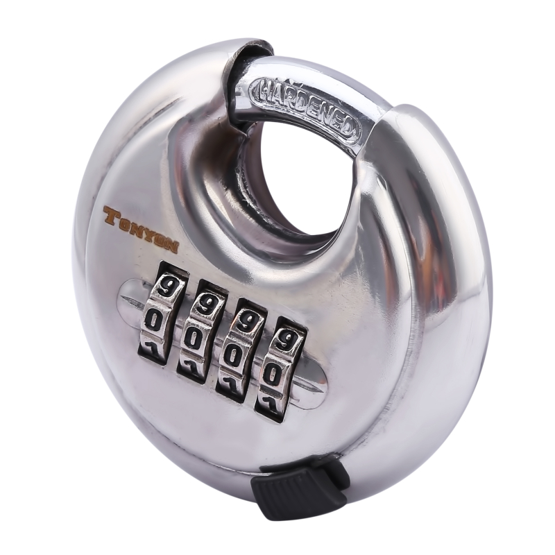 Gyms Safely Code Lock 4 Dial Digit Combination Lock Weatherproof Protection Security Padlock Outdoor Suitable For Sheds Lockers