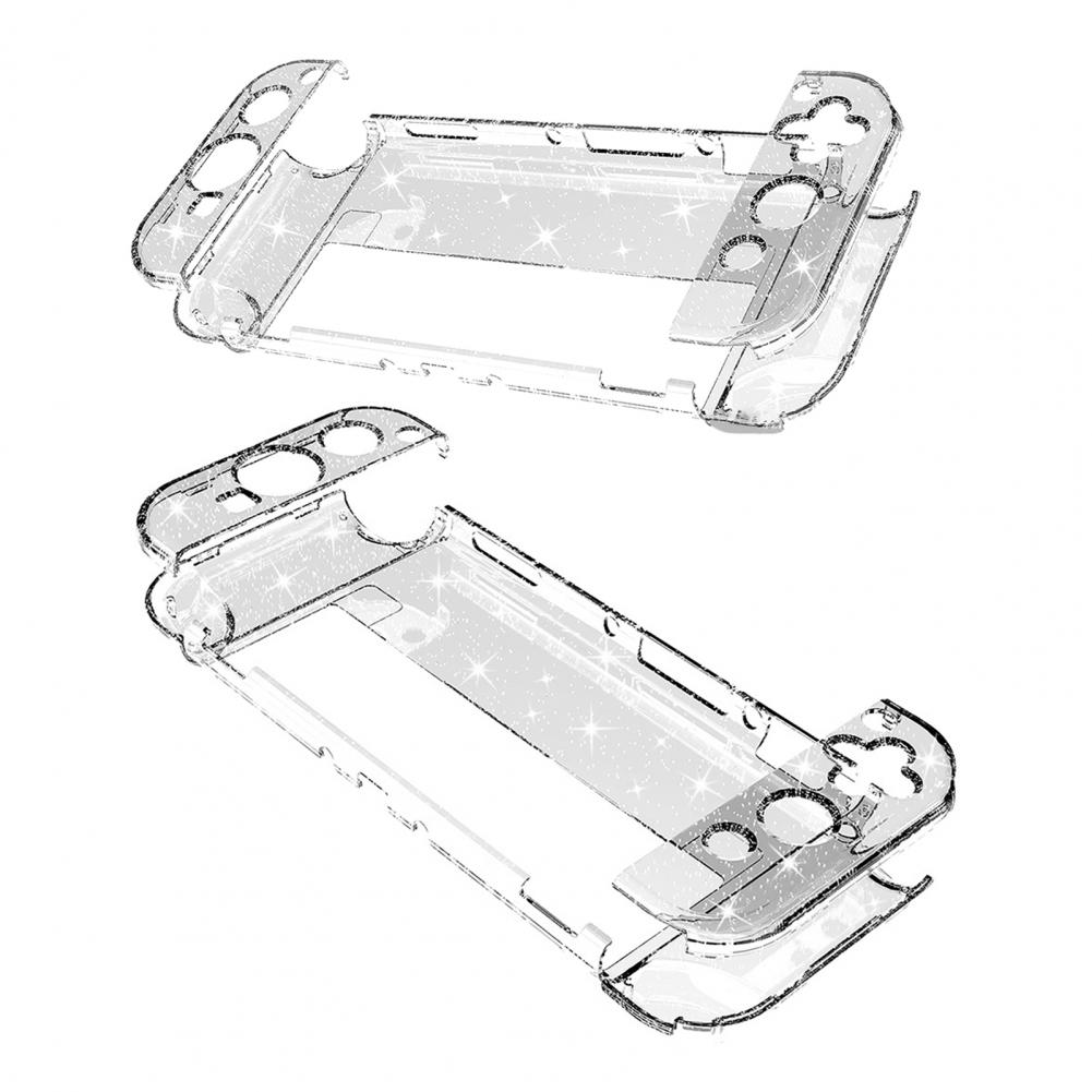 Console de jogo escudo protetor à prova de choque capa de console de jogo transparente transparente caso de computador rígido para interruptor oled