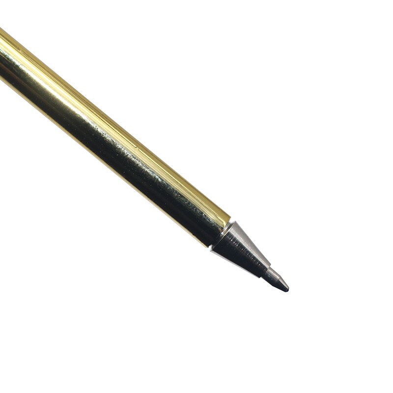 1 stuk balpen met ganzenveer, gouden spuitverf, metalen balpen, handtekeningpen, kerst- of trouwpen