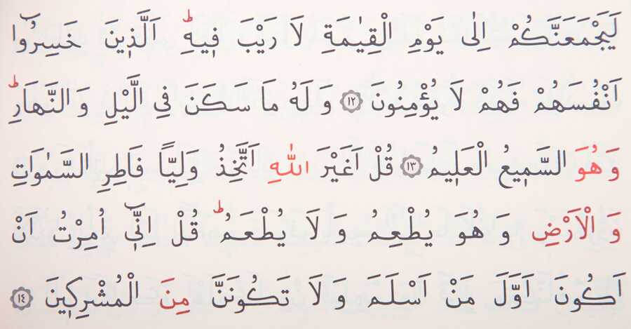 Medium Size Thermo Lederen Heilige Koran (Bordeaux, Verzegeld)