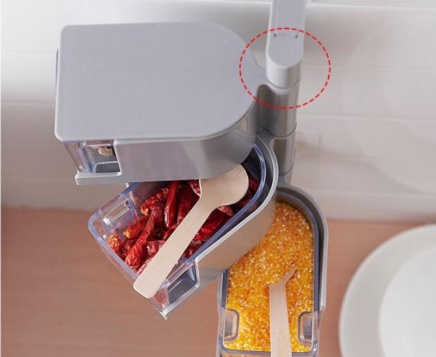 Étagère à épices murale rotative | Multi-niveaux, support mural, boîte de rangement d'assaisonnement, bocaux organisateur récipients condiments, outils de cuisine OK 0624 1 pièce