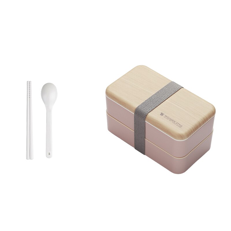 Bento Box Japanese Lunch Box, Bento Lunch Box Containers for Kids and Adults: pink