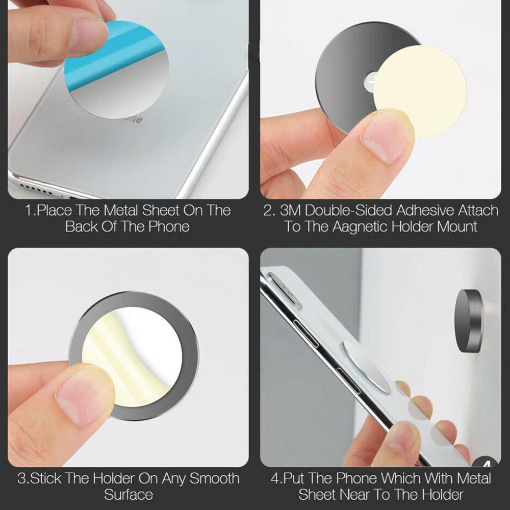 Mobile Phone Navigation Bracket Magnetic Car Phone Wall Mobile Support Mount Universal Metal Stand Holder Car Desk Sticker V4X2