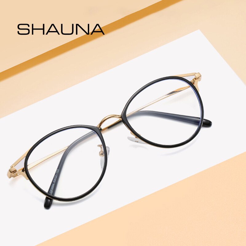 Shauna Aankomst Vrouwen Mannen Retro Klassieke Ronde Bril Eyewear Vintage Metalen Frame Unisex Brillen