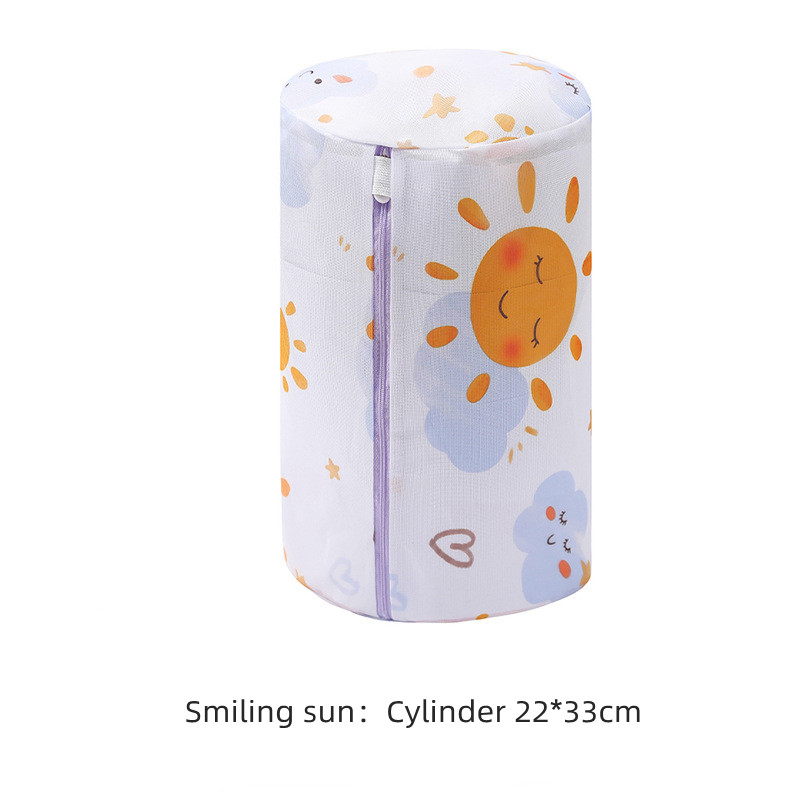 Cartoon Wasgoed Waszak Ondergoed Beha Wassen Zakken Reizen Draagbare Organizador Opvouwbare Waszak Gaas Afdrukken Wassen Kits: Donker Kaki