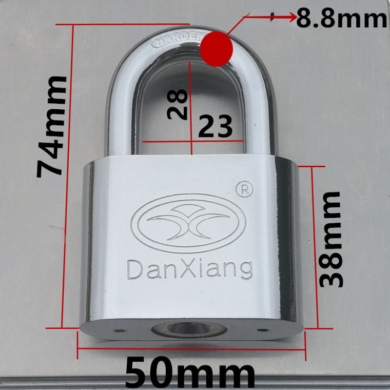 One key can open multiple locks, unlocking and opening multiple locks of the same model and size door lock Hanging （1 key）: Blue
