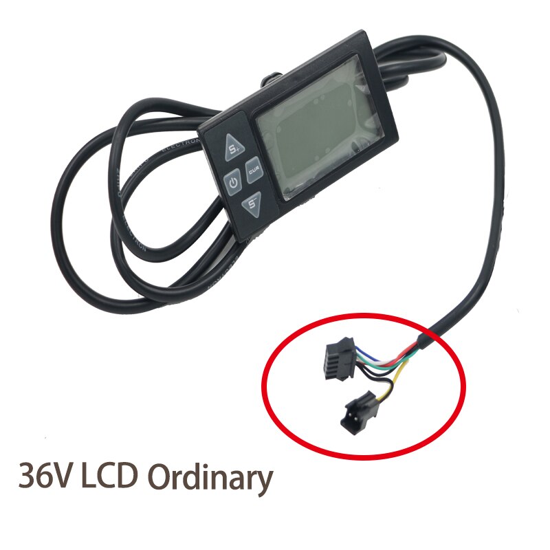 Js 36 V/48 V Elektrische Fiets Led/Lcd Display Controller Waterdichte Connector Controle Fietsen Accessoires Bicicleta eletrica: 36V LCD Normal