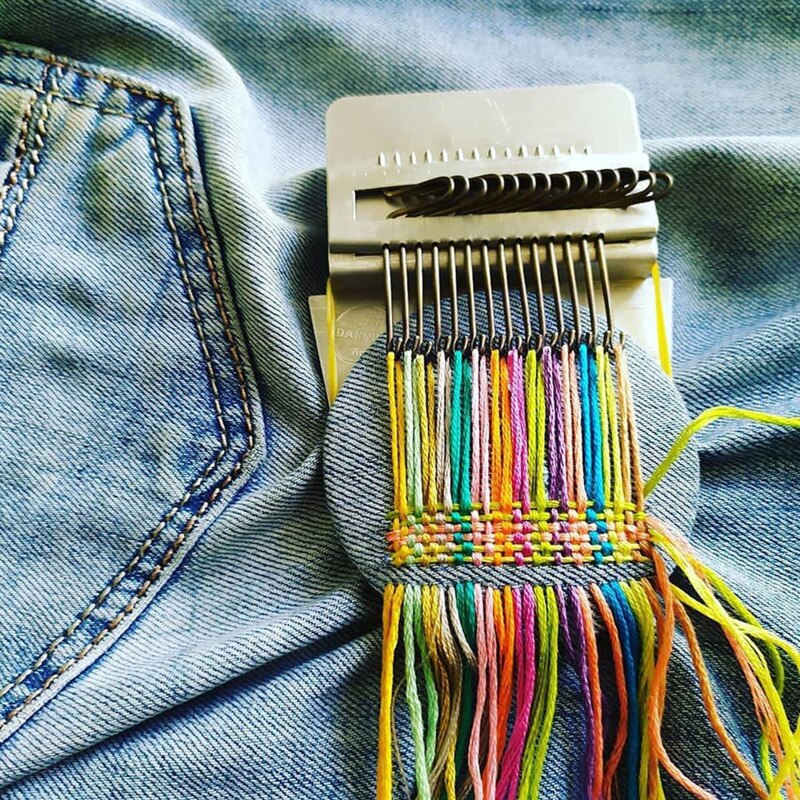 Diy Kleding Naaien Kleine Weefgetouw Kleine Mender Weefgetouw Kleine Loom Voor Stopnaald Machine Met Instructies Accessoires