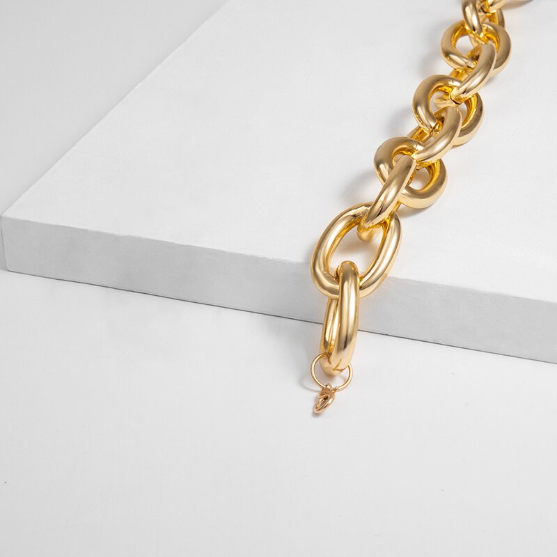 Women's Decorative Jewelry Atmospheric Metal Necklace Gold Silver Delicate Necklace Party Best C02329K1