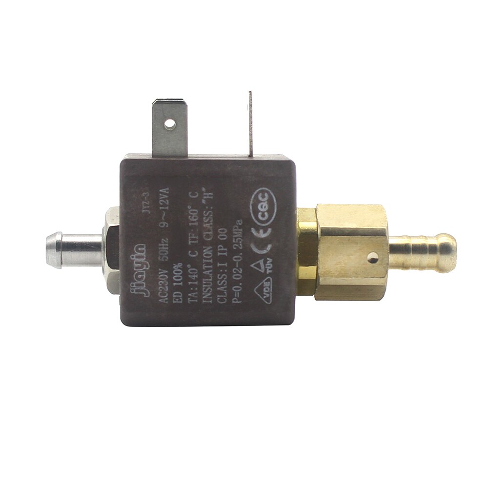 Jiayin JYZ-3 Normally Open N/O 2/2 Way AC 230V Cannula Brass Coffee Makers Steam Air Water Electric Solenoid Valve Inlet Valve