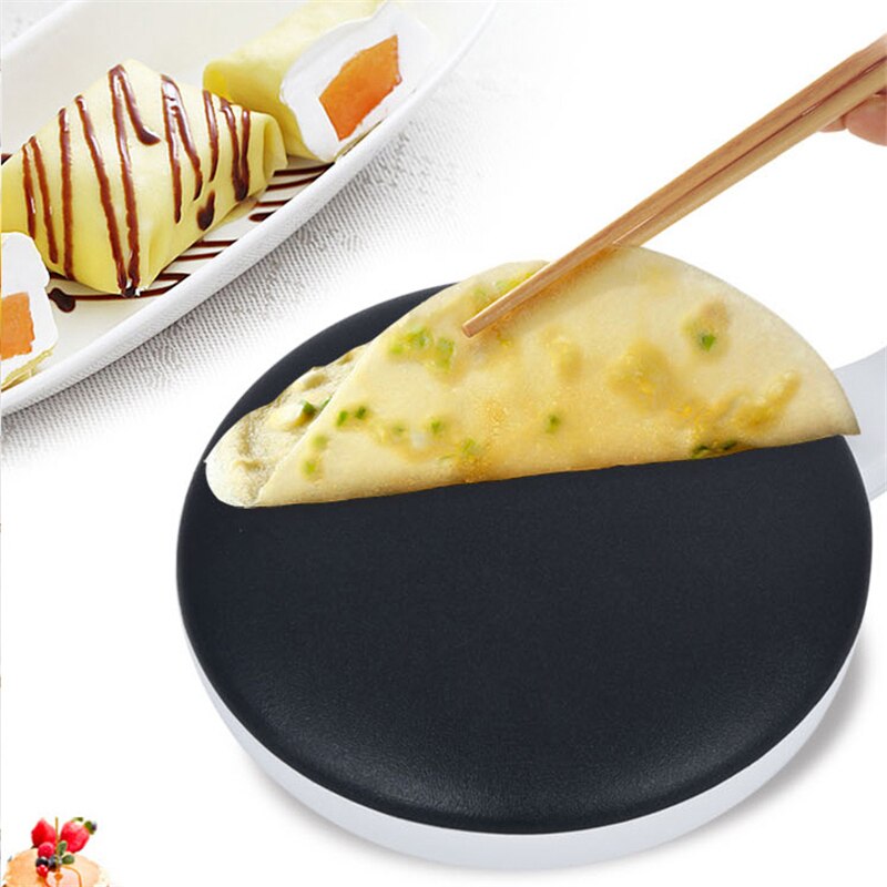 Máquina de tortitas eléctrica para hacer Crepes, plancha antiadherente para hornear, hacer tartas, utensilios de cocina, sartén