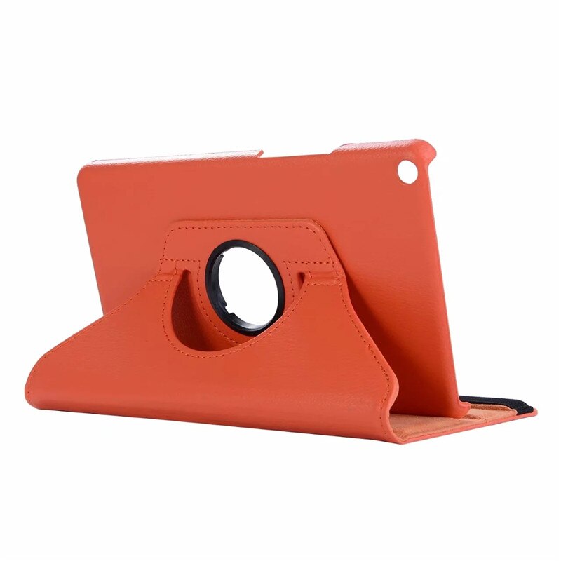 Étui pour tablette Huawei Mediapad T3, 8 pouces, avec support rotatif à 360 degrés, avec: orange