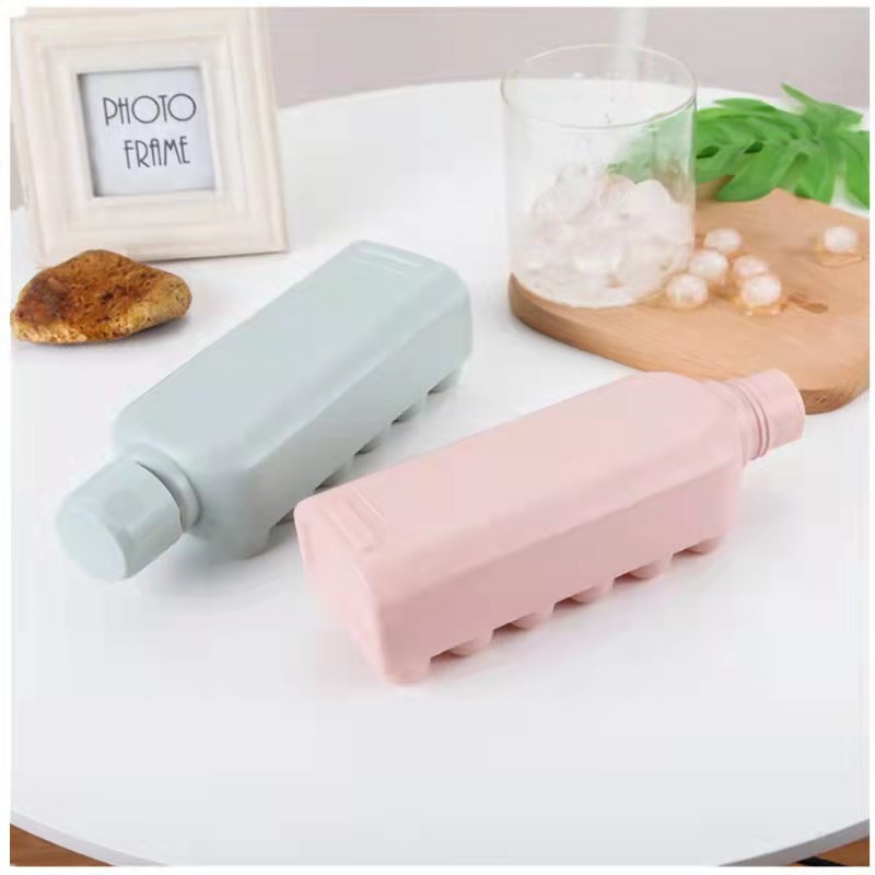 Ice Cube Tray 14 Grids DIY Silicone Ice Cream Mold Kitchen Ice Cube Maker Kettle Portable Cooler Ice Cube Bag Storage Container