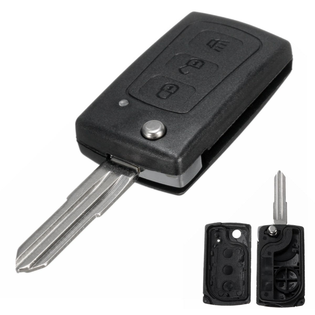3 Button Auto Afstandsbediening Flip Key Case Shell Fob Vervanging Voor Grote Muur Haval Hover H3 H5