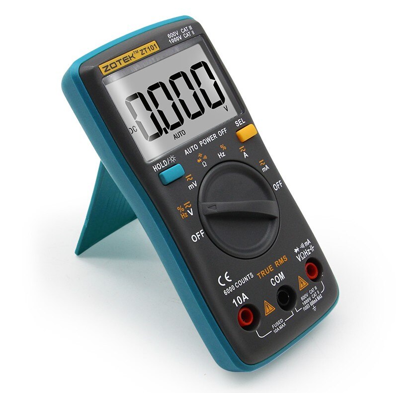 Digital Multimeter Backlight AC/DC Ammeter 6000 counts AC/DC Ammeter Voltmeter Ohm Portable Meter voltage meter