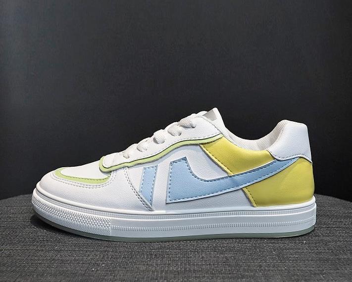 Dikke hakken dames sneakers schoenen dames sneaker schoenen damesschoenen dames baskets femme wedge gevulkaniseerde damesschoenen: Geel / 38