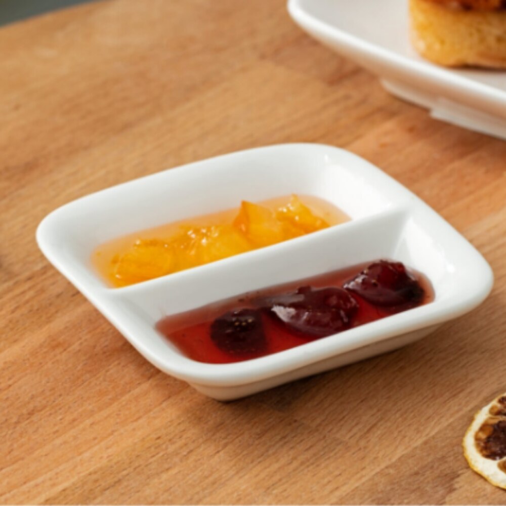 Porcelain Jam Plate Special Sauce Snack Serving Bowl 100% Bone Chine Porcelain Breakfast Plate Turkish Made Porcelain