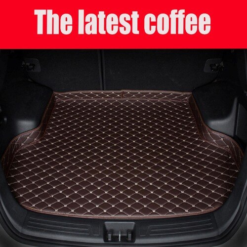 car Trunk mats for Mercedes Benz M ML GLE class W164 W166 250 300 320 350 400 450 500 550 rugs car styling carpet: coffee