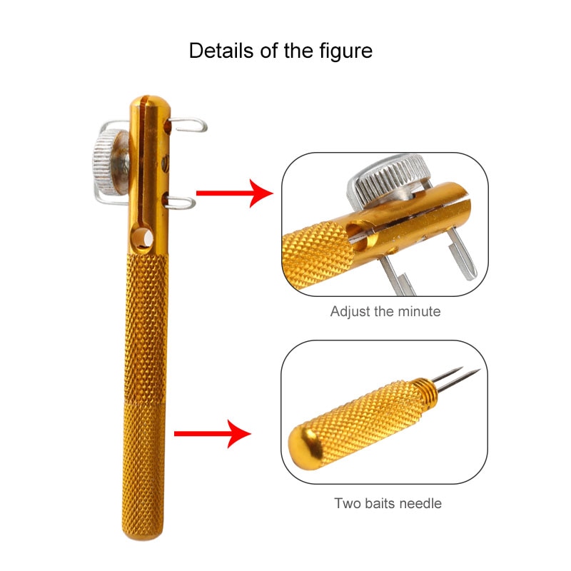 Aluminiumlegering Visgerei Haak Tier Vislijn Koppelverkoop Tool met Sub-lijn Stropdas Knopen Tie en Loop Tyer vishaak Remover