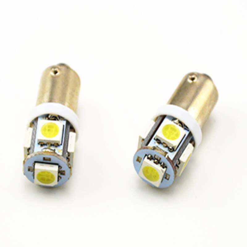 2 Stuks Auto Lampen BA9S 434 T4W Led 12V Auto Led Cars 5050 5 Smd Led Interieur lampen Leeslamp Auto Licht Bron DC12V