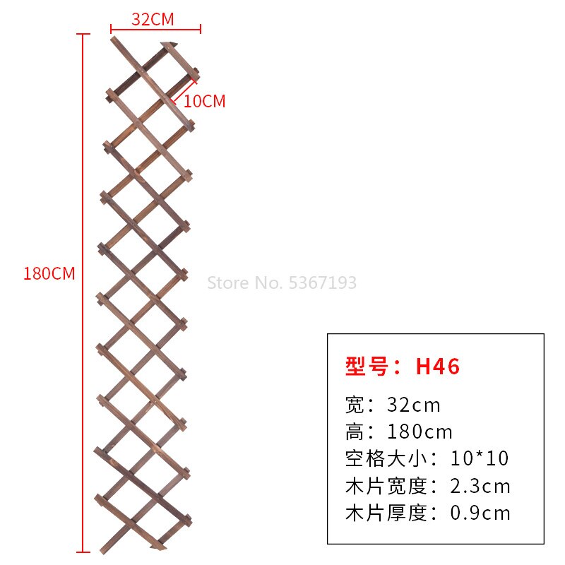 Clôture en bambou, décoration, fleurs de vigne de métope, grille de carbonisation, cloison, anticorrosion, bois Flexible: Thickening 0 9cmH46