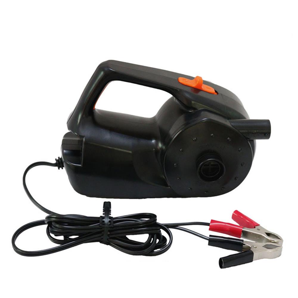 12v 100w bilar laddningsbar pump elektrisk uppblåsbar luftpump för kajakbåt simbassäng luftkuddar boll auto bärbar blåsare