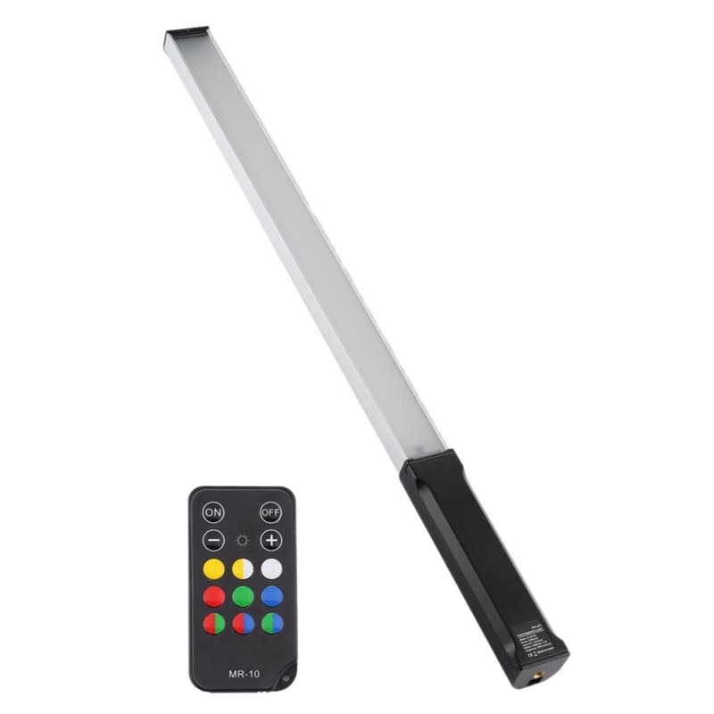 PULUZ RGB Colorful Photography Photo LED Stick Adjustable Color Temperature Handheld LED Video Fill Light with Remote Control