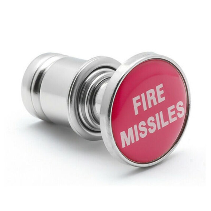 Red Universal Missiles Push Button Car Cigarette Lighter Replace Accessory Car Engine Start Stop Push Button