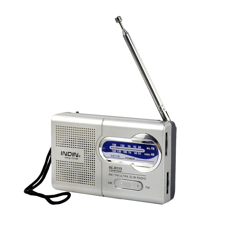 BC-R119 draagbare mini pocket digitale am fm radio