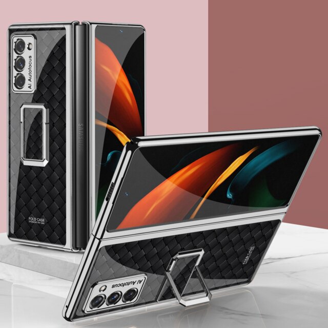 Szklany futerał na palec do Samsung Galaxy Z Fold 2 5G pokrowiec na ramkę uchwyt na twardą osłonę ochronną do Galaxy Z Fold2 5G: 3