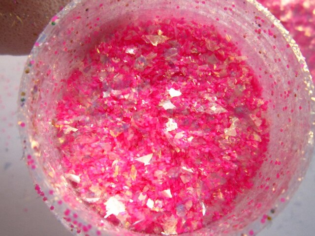 Fijne Roze dust iridescence Witte Vlok glitter Mix voor Nagellak Maken G522