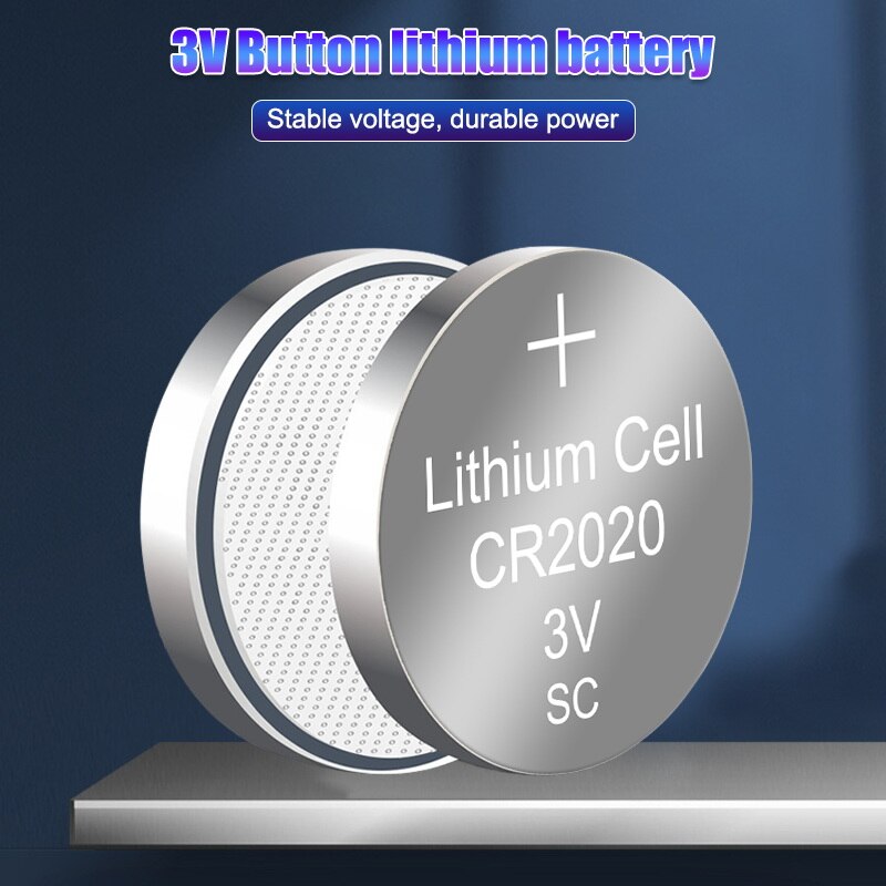 8 buc 3v cr2020 110 mah baterie buton cu litiu de înaltă temperatură pentru calculator jucării ceas