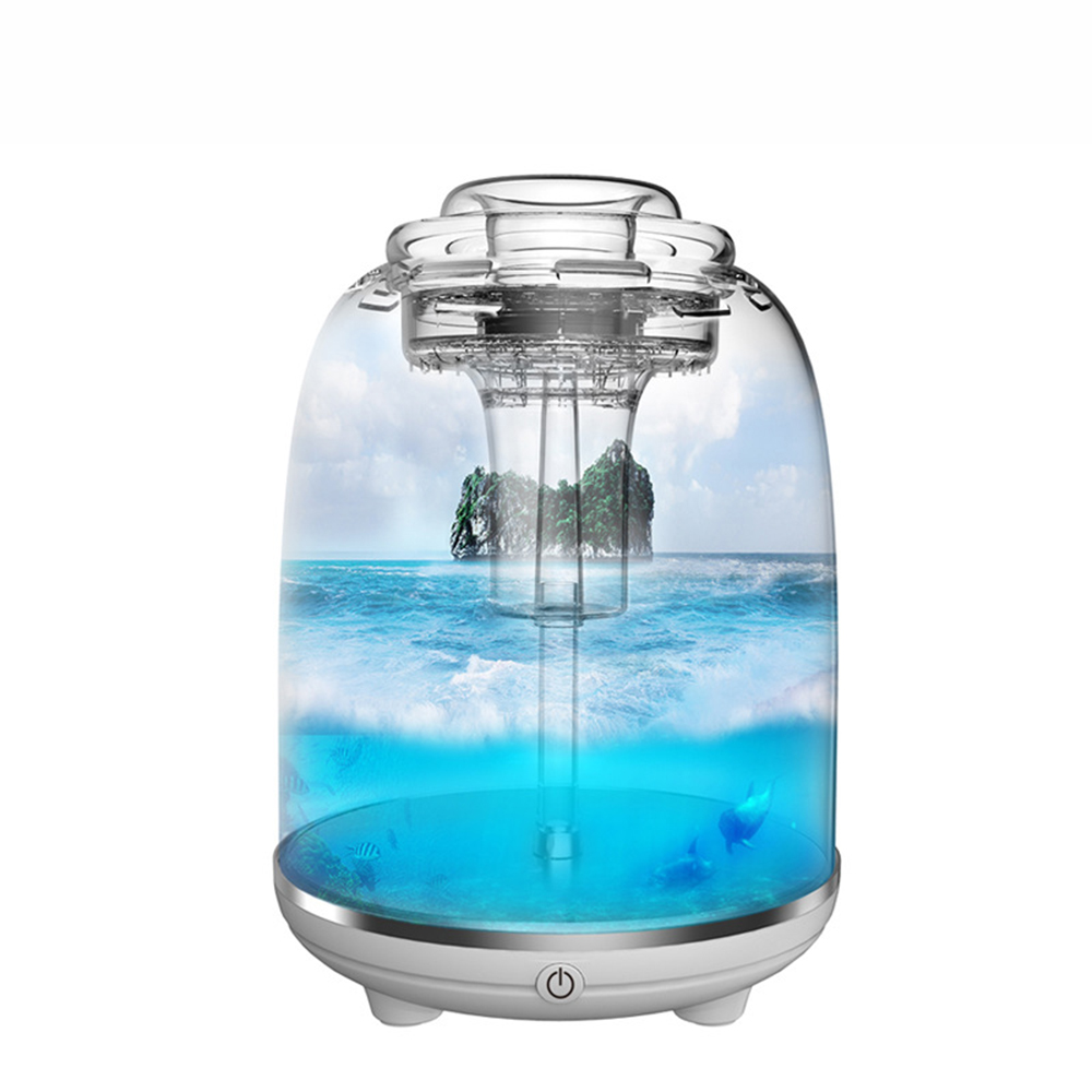 Plastic Mini Desktop Circulation Ecological Simulation Integrated Fish Tank Without Changing Betta Fish Tank: British