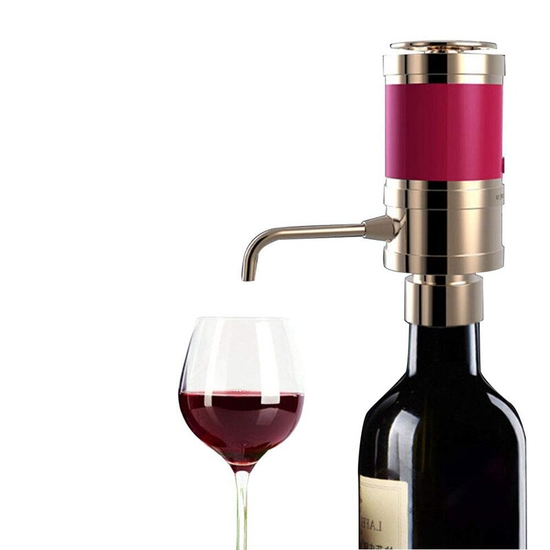 Aérateur et distributeur de vin électrique-s'oxyde rapidement, Portable, pompe de reniflard de bouteille automatique avec bec verseur en métal-Air Dec