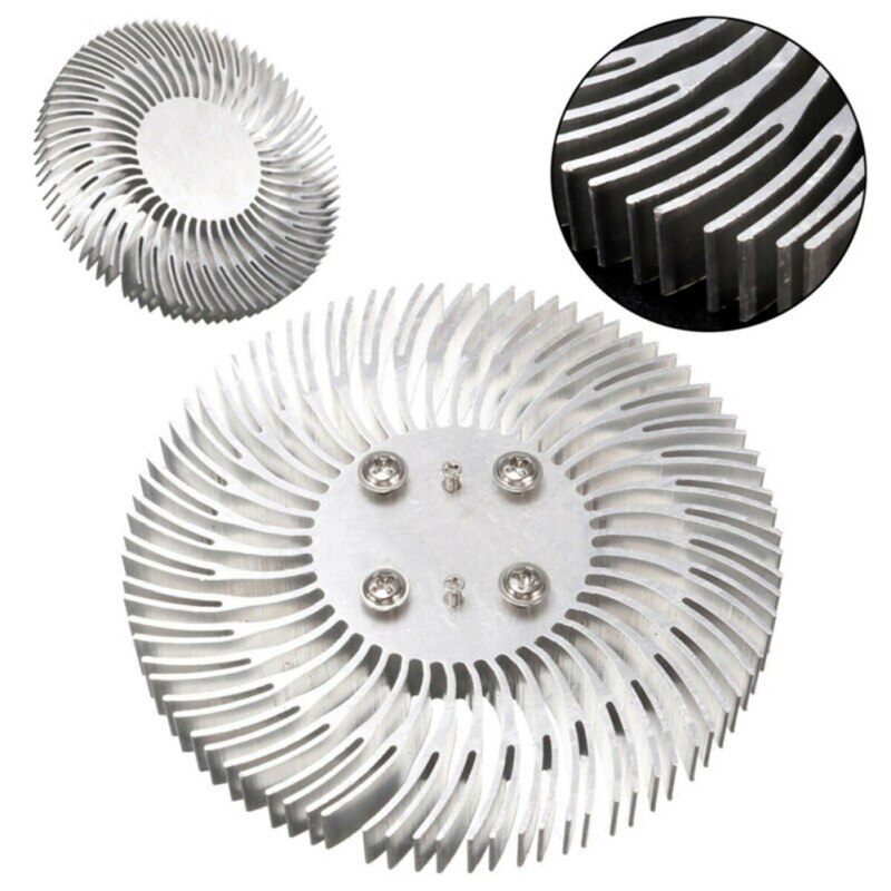 90mm x10mm Round Mountable Aluminum Heat Sink Cooling LED Radiator For 10W LED Heatsink Light Radiator