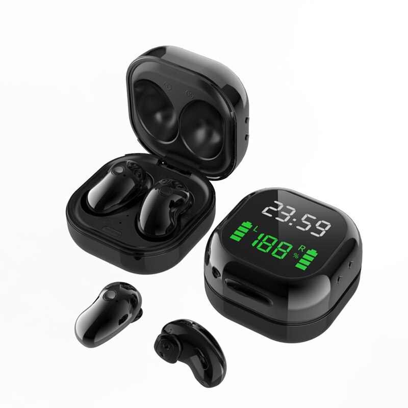 S6 Plus Tws Headsets Noise Cancelling Earbuds Wireless Bluetooth Earphone Sports In Ear buds For Samsung Galaxy All Smart Phones: S6 Plus-Black LED