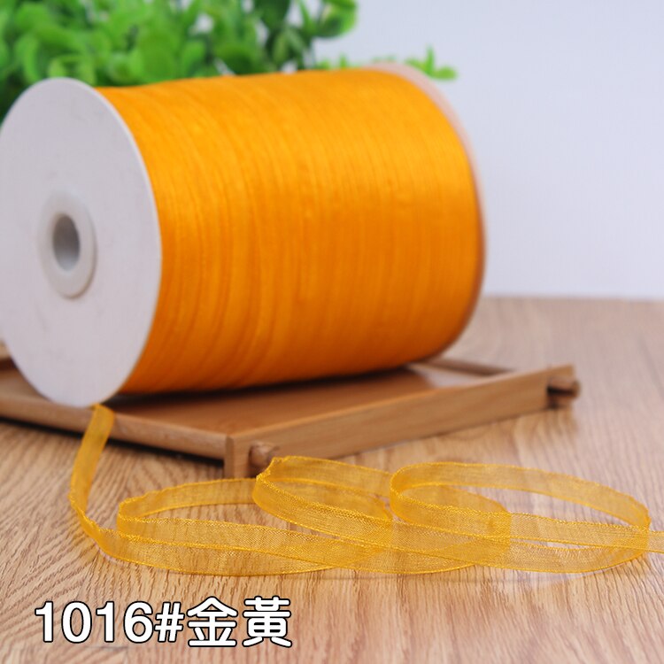 6mm Organza Ribbon (10 Meters/lot) Decorative Packing Wedding Crafts Christmas Wrap Handmade DIY Material Supplies: dark blue
