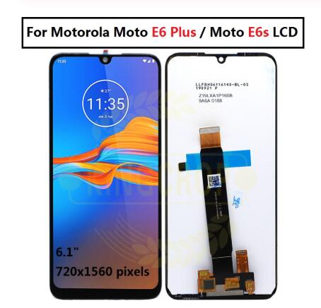 Voor Motorola Moto E6s Lcd E6 Spelen E6 Plus Display Touch Screen Sensor Digiziter Vergadering Voor Moto E6 Plus E6 e6S Lcd Met Frame: E6 Plus No Frame